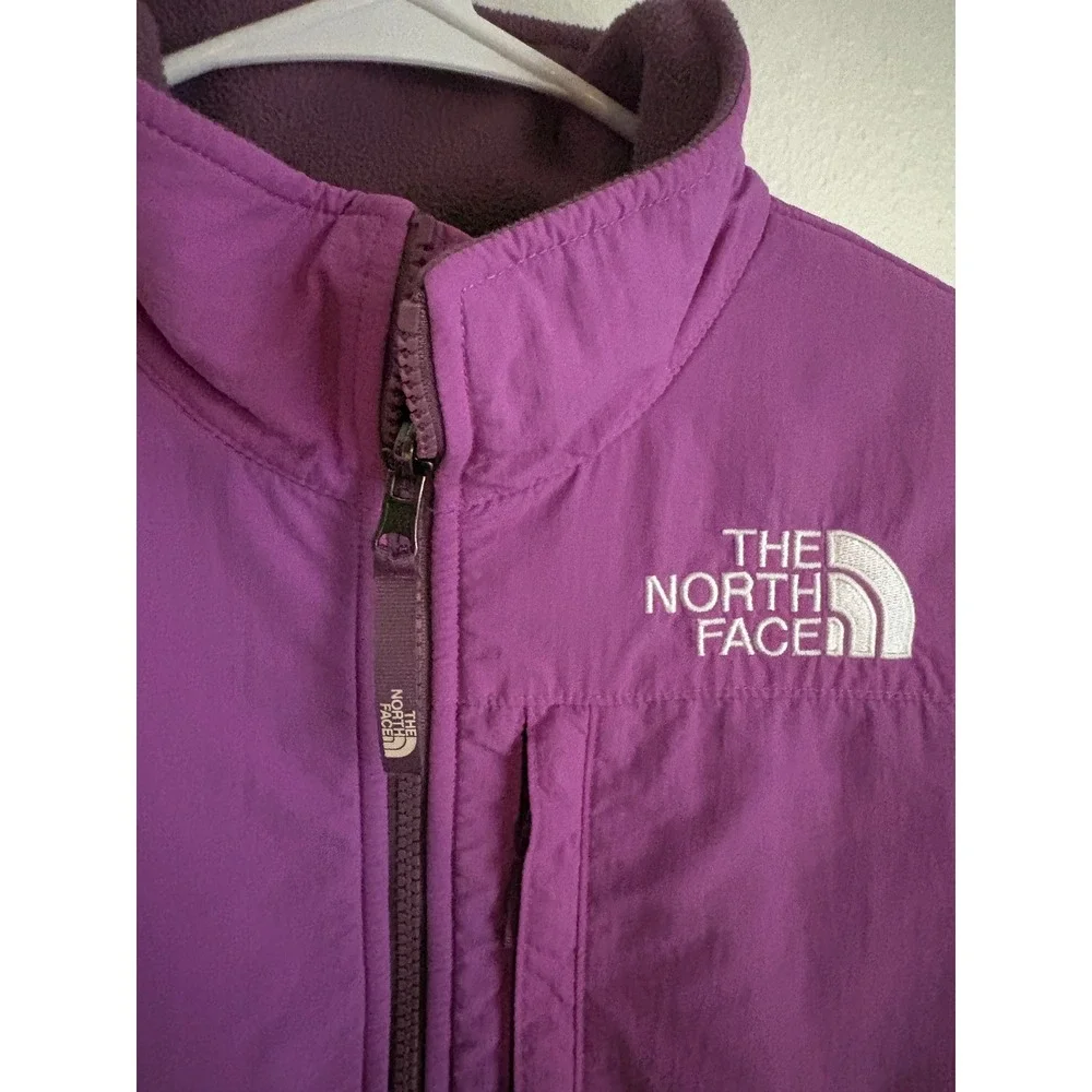The North Face Denali Fleece Jacket Kids Large Purple Full Zip Coat